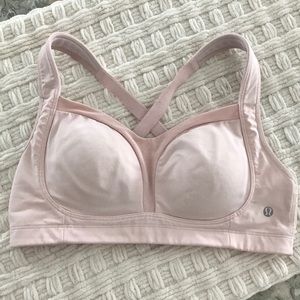 Lululemon light pink Tata Tamer 34D sports bra